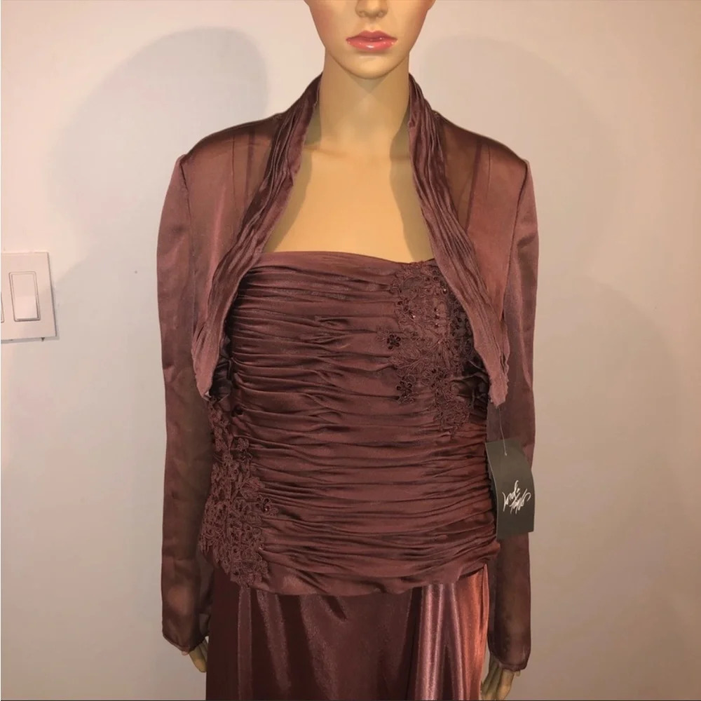 la nuit two piece woodrose dress size 16